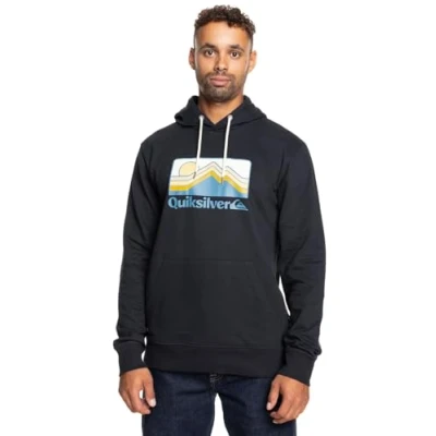 Abbildung von Quiksilver Men&#039;s QS Gradient Mountains Hoodie Sweatshirt, Black, M