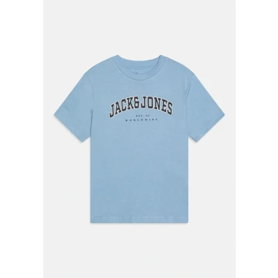 Abbildung von Jack &amp; Jones Junior Jjecaleb Varsity TEE O NECK Tshirt print für Kinder, Größe: 128, Blue