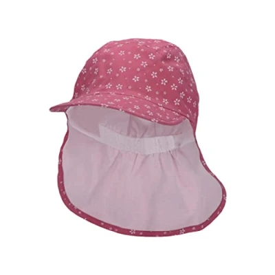 Abbildung von Sterntaler Baby Mädchen Schirmmütze Nackenschutz Blumen Baby, Mützen aus Baumwolle pink, 47