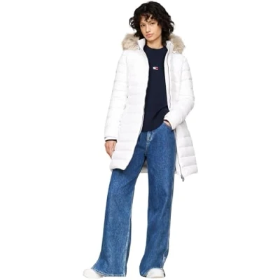 Abbildung von Tommy Jeans Essential Daunenjacke, Damen, Größe: Large, White