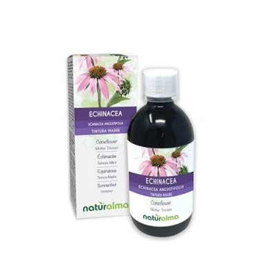 Abbildung von Sonnenhut (Echinacea angustifolia) Wurzeln Alkoholfreier Urtinktur Naturalma Flüssig Extrakt Tropfen 500 ml Nahrungsergänzungsmittel Veganer