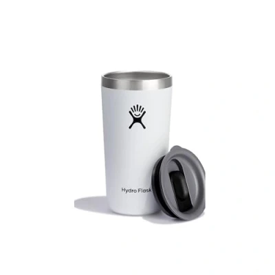 Abbildung von Hydro Flask All Around Tumbler 355 ml (12 oz) mit verschließbarem, auslaufsicherem Press In Deckel Edelstahl Doppelwand Vakuumisolierung White