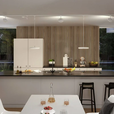 Abbildung von Paulmann Schienensystem Leuchten »URail Schienenspot Hildor 850lm 15W 4000K 230V Chrom matt«, (1 tlg.), 3 Step Dimmbar