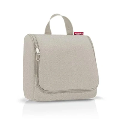 Abbildung von reisenthel toiletbag praktischer Kulturbeutel mit Haken, wasserabweisendes Material, Couleur:herringbone sand