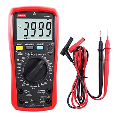 Abbildung von Multimeter UNI T UT890D+ Effektivwert Voltmeter Amperemeter Ohmmeter AC/DC Zählerstrom Spannungswiderstand Frequenz Durchgangskapazitätsdiode (Unterscheiden zwischen Nulllinie und Feuerlinie)
