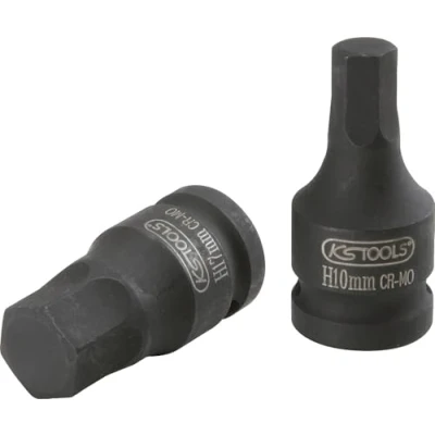 Abbildung von KS Tools 911.0904 1/2&quot; Kraft Bit Stecknuss Innensechskant, kurz, 6 mm