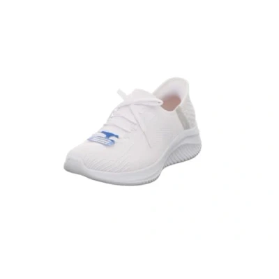 Abbildung von Skechers Damen Ultra Flex 3.0 Brilliant Path, Weißer Strick, hellgrauer Rand, 39.5 EU
