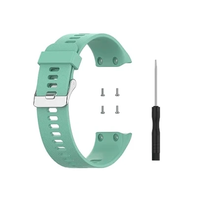 Abbildung von Waekethy Armband für Garmin Forerunner 35/Approach S10, Einstellbar Sport Uhrenarmband Weiches Silikon Smartwatch Ersatzarmband Kompatibel mit S10 (aquamarin)