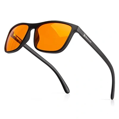 Abbildung von Bloomoak 99% Blaulicht blockierende Brille Gaming blendfrei Anti Ermüdung geeignet für Bildschirme, Spiele, Fernseher