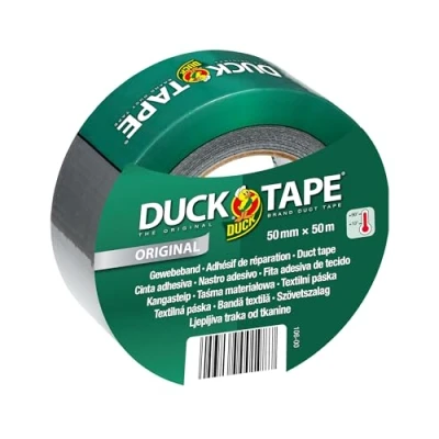 Abbildung von DUCK TAPE original 106 00 Gewebeklebeband Zum Reparieren, Fixieren und Verstärken Maße: 50 m Silber