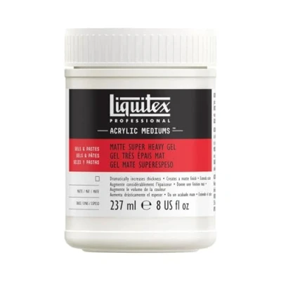 Abbildung von Liquitex 5808 Professional mattes extra schweres Gel Medium für Acrylfarben, kann hohe Spitzen und scharfe Pinsel Messerstriche halten 237ml Topf