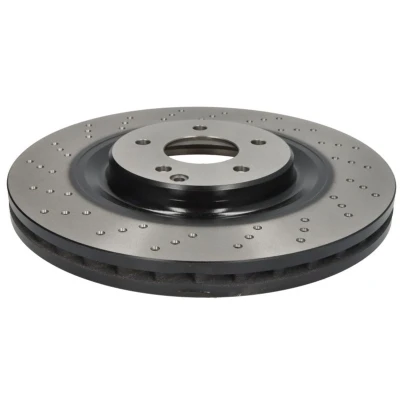 Abbildung von TRW DF4341S Bremsscheibe 345 30 5 112 geschlitzt/gelocht lackiert hochgekohlt MERCEDES BENZ: CLK Coupe, C Class Saloon, T modell