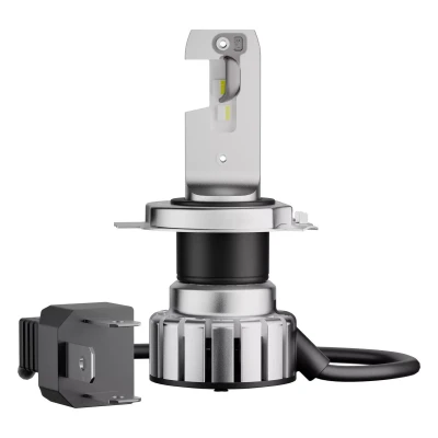 Abbildung von Osram NIGHT BREAKER LED SMART H4; bis zu 330% mehr Helligkeit; 6000K, 12V, Fern und Abblendlicht mit Straßenzulassung, white