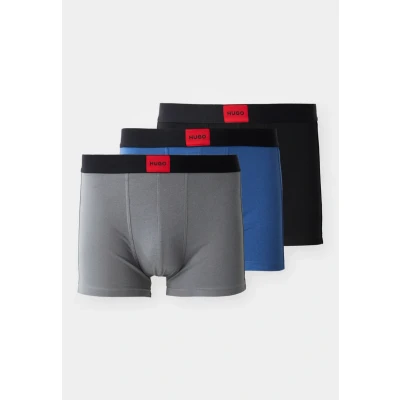 Abbildung von HUGO Trunk Triplet Galaxy 3 PACK Panties, Herren, Größe: Small, Black/blue/grey