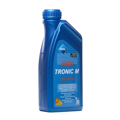 Abbildung von Aral Hightronic M 5W 40 1l Motoröl 150B6A VOLKSWAGEN: Golf 4, 5, 7, AUDI: Q3, A4 B8 Avant, A6 C6 BMW: 5 Saloon, 3 Touring