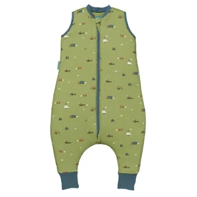 Abbildung von molis&amp;co Baby Schlafsack mit Füßen 2.5 TOG Ganzjahres Babyschlafsack Beinen 100% Baumwolle (Oeko TEX 100), Winterschlafsack Premium Qualität Little Drivers (100 cm)