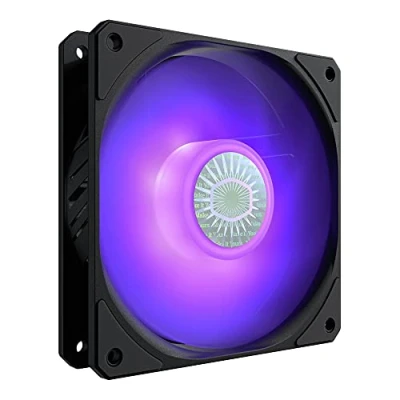 Abbildung von Cooler Master SickleFlow 120 V2 RGB Gehäuselüfter, Lüfter mit durchscheinenden Luftstromblättern, 62 CFM, 2,5 mmH2O, 8 bis 27 dBA