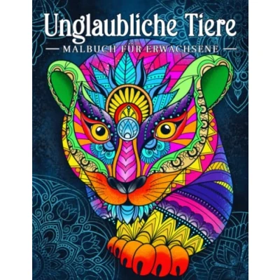 Abbildung von Unglaubliche Tiere: Malbuch für Erwachsene mit Tieren im Mandala Stil