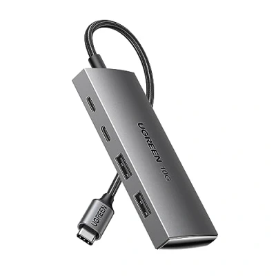 Abbildung von UGREEN USB C Hub 10 Gbps, Adapter mit 2*USB 3.2 und Ports, Hochgeschwindigkeits Multiport Splitter für iPhone 16 Serie, MacBook Pro, iMac, iPad Chromebook, Galaxy S23 mehr