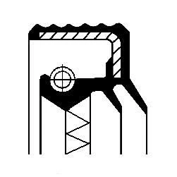 Abbildung von CORTECO 01017574B Wellendichtring, Radnabe