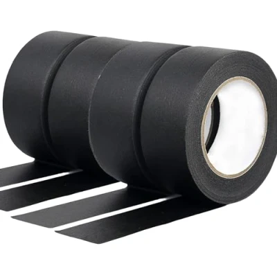 Abbildung von ZALUJMUS Multi Surface Premium Masking Tape, Dekor Maler Tape für Indoor Artists, 30 m x 5 cm, Schwarz (4)