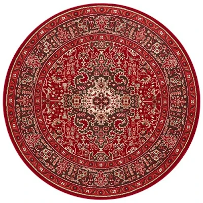 Abbildung von NOURISTAN Teppich »Skazar Isfahan«, rund, 9 mm Höhe, Kurzflor, Orient, Teppich, Vintage, Esszimmer, Wohnzimmer, Flur