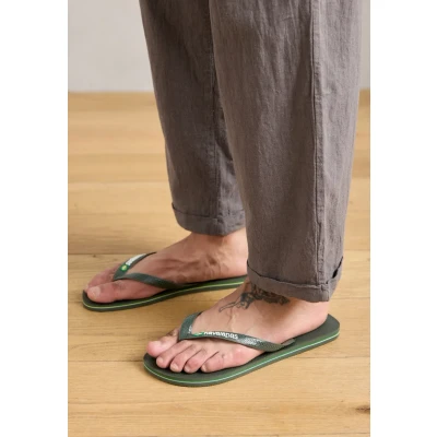 Abbildung von Havaianas Unisex Brasil Logo Flip Flops, Grün, 33/34 EU