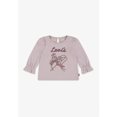 Abbildung von Levi&#039;s KNOT Front Langarmshirt für Kinder, Größe: 56, Crystal rose