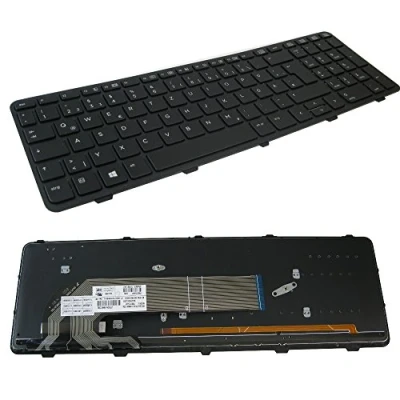 Abbildung von Original Tastatur mit Hintergrundbeleuchtung Notebook Keyboard Austausch Deutsch QWERTZ für HP Probook 450 G0 G1 G2 455 470 F200 (Deutsches Tastaturlayout)
