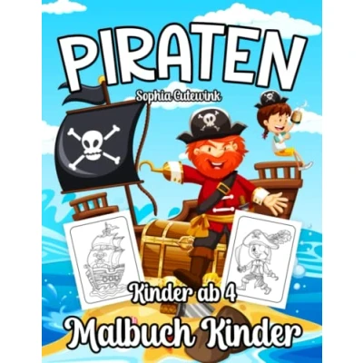 Abbildung von Piraten Malbuch ab 4: Kinder Mädchen Geschenke Mitbringsel Kindergeburtstag