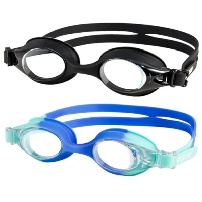 Abbildung von Dizokizo 2 Stück Schwimmbrille Kinder Wassersport Schwimmbrillen Anti Beschlag und UV Schutz Wasserdicht klare Sicht einfach einzustellen für Unisex Jugendliche Jungen Mädchen 3 16 Jahre