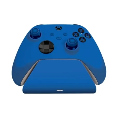 Abbildung von Razer Universelle Schnellladestation Schnellladegerät für Xbox Controller (Universelle Kompatibilität, Magnetkontaktsystem, Passend zu jedem Controller) Shock Blue