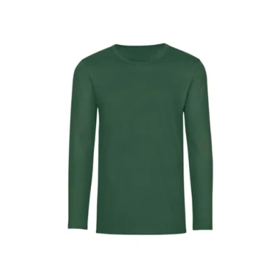 Abbildung von Trigema Herren 602501 Langarmshirt, Efeu, M EU