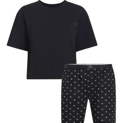 Abbildung von Calvin Klein Underwear Nachtwäsche Set, Damen, Größe: Medium, Black