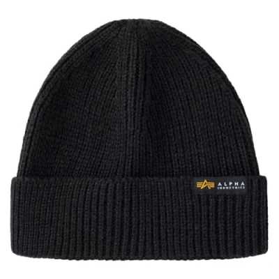 Abbildung von Alpha Industries Dockers Beanie Unisex Mütze, Größe: One Size, Black
