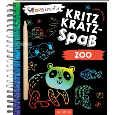 Abbildung von Kritzkratz Spaß Zoo: Kreativer Kratzelspaß mit Malideen und Holzstift für Kinder ab 5 Jahren