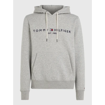 Abbildung von Tommy Jeans Badge Hoodie Sweatshirt grey, Herren, Größe: 44, Grey