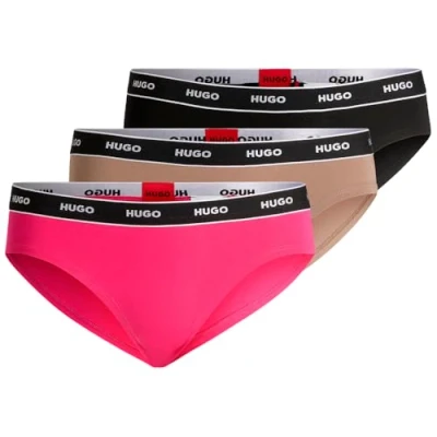Abbildung von HUGO 3 pack Stripe Slip, Damen, Größe: Small, Assorted pre