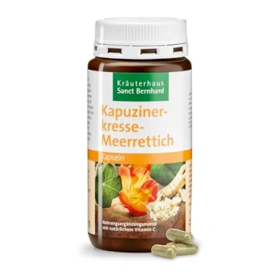 Abbildung von Sanct Bernhard Kapuzinerkresse Meerrettich Kapseln mit Senfölen &amp; natürlichem Vitamin C aus der Acerolakirsche 180 Stück