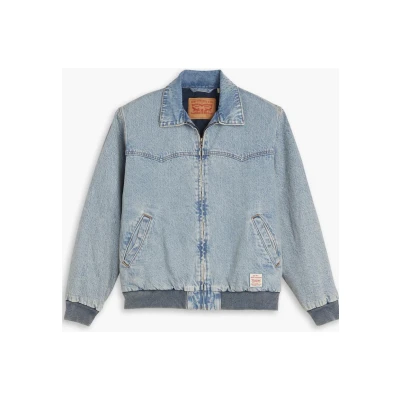 Abbildung von Levi&#039;s Workwear Embarcadero Aviator Jeansjacke, Herren, Größe: Small, Sign here jacket