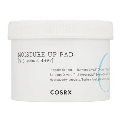 Abbildung von COSRX One Step Original Moisture Up Pad 70 Pads Exfoliating Peeling Toner Wattepads mit BHA für Resurfacing Exfoliate Verkleinern Poren Blackheads Mitessern, Korean Skincare