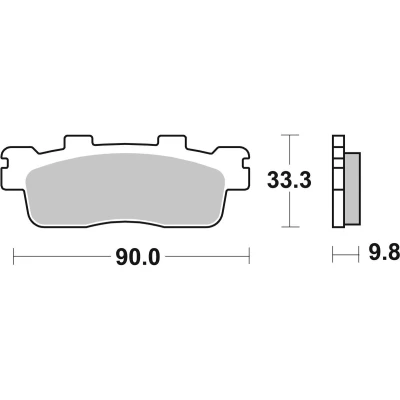 Abbildung von TRW Sinter Maxi Scooter MCB830SRM Bremsbelagsatz
