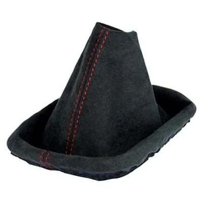 Abbildung von L &amp; P Car Design L&amp;P A0125 Schaltsack Schaltmanschette kompatibel mit VW Golf 4 IV weiche Microfaser Schwarz Naht Rot