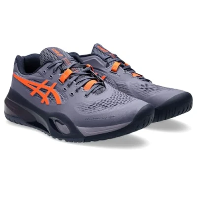 Abbildung von Asics Gelresolution X Multicourt Tennisschuh, Herren, Größe: 47, Greyish purple/nova orange Schuhe