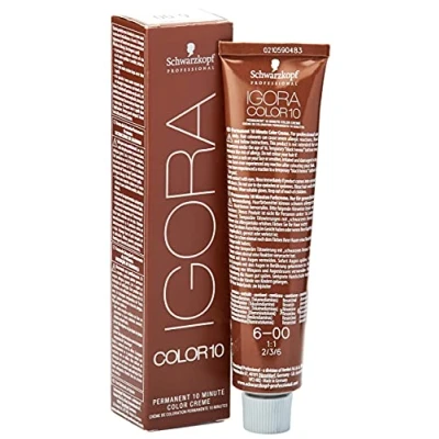 Abbildung von Schwarzkopf Professional Igora Color10 Permanente Färbung 60 ml 6 00