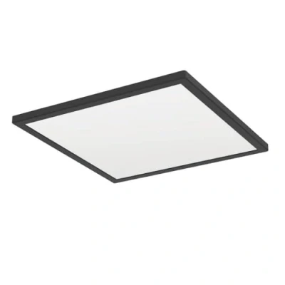 Abbildung von EGLO connect.z Smart Home LED Badezimmer Deckenleuchte Rovito Z, ZigBee, App und Sprachsteuerung Alexa, warmweiß kaltweiß, RGB, dimmbare Bad Deckenlampe, schwarz, IP44, 39x39 cm