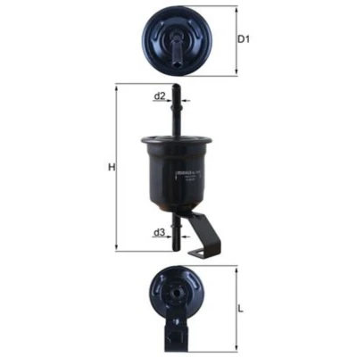 Abbildung von MAHLE ORIGINAL KL 1161 Kraftstofffilter Leitungsfilter 8 7,9 TOYOTA: HILUX Pritsche/Fahrgestell, 3 Pick up, Pritsche/Fahrgestell (KUN1