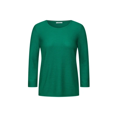 Abbildung von CECIL Damen B302720 Strukturshirt, Malachite Green, XXL EU