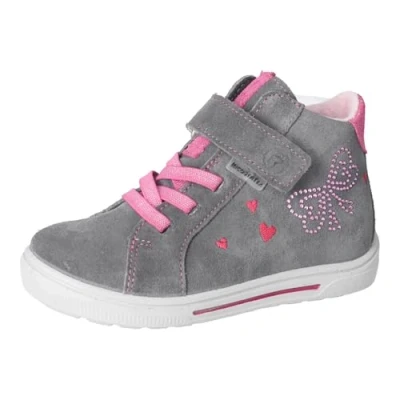 Abbildung von RICOSTA Mädchen Stiefel MALA, Kinder Boots, Weite: Mittel, lose Einlage, RicostaTEX, Klettstiefel, Booties, wasserdicht, Carbon/pop (490), 31 EU