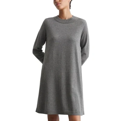 Abbildung von Marc O&#039;Polo Denim CREW NECK Strickkleid, Damen, Größe: XS, Dark shadow melange
